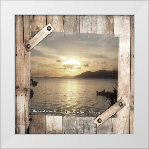 Salvation White Modern Wood Framed Art Print by Grey, Jace