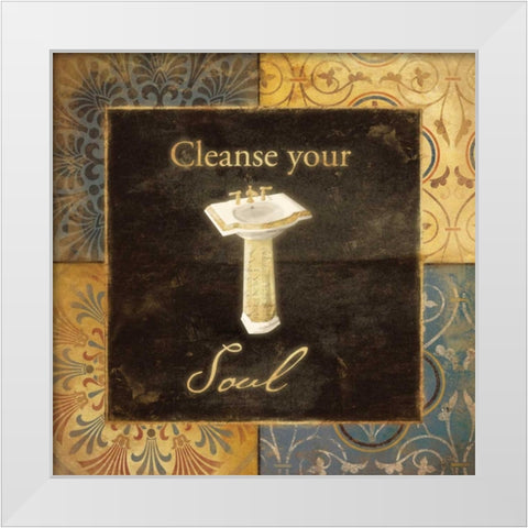 Sink White Modern Wood Framed Art Print by Grey, Jace