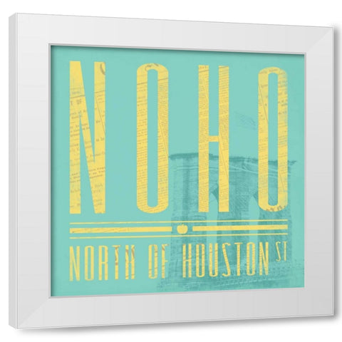 NOHO in Spring White Modern Wood Framed Art Print by Grey, Jace