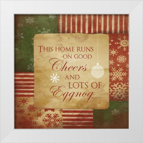 Cheers White Modern Wood Framed Art Print by Grey, Jace