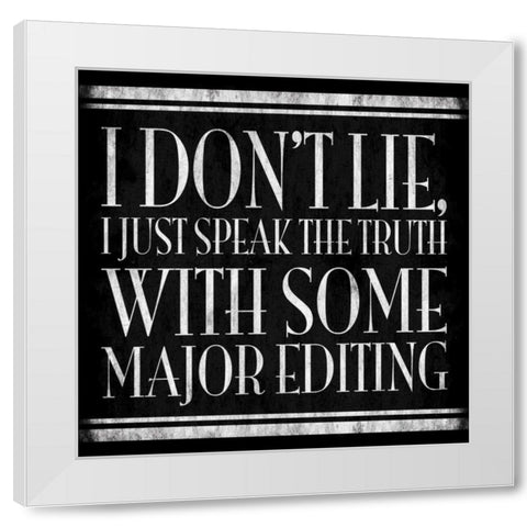 Smarty Pants White Modern Wood Framed Art Print by Grey, Jace