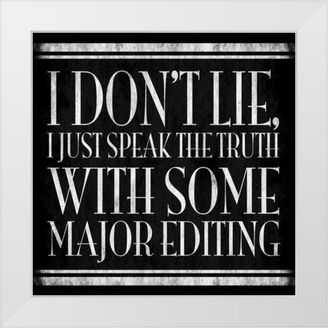 Smarty Pants White Modern Wood Framed Art Print by Grey, Jace