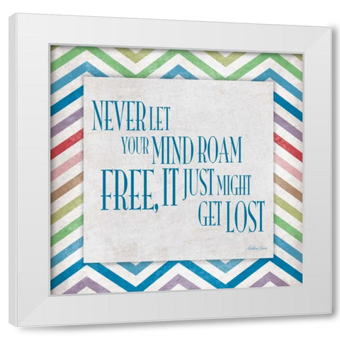 Get Lost White Modern Wood Framed Art Print by Grey, Jace