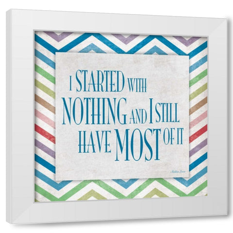Nothing White Modern Wood Framed Art Print by Grey, Jace