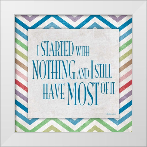 Nothing White Modern Wood Framed Art Print by Grey, Jace
