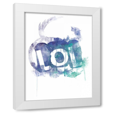 Watercolor LOL Reverse White Modern Wood Framed Art Print by Grey, Jace