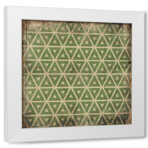 Pattern 2 White Modern Wood Framed Art Print by Grey, Jace