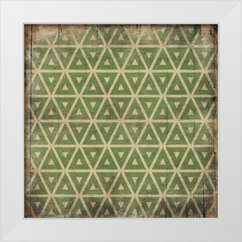 Pattern 2 White Modern Wood Framed Art Print by Grey, Jace