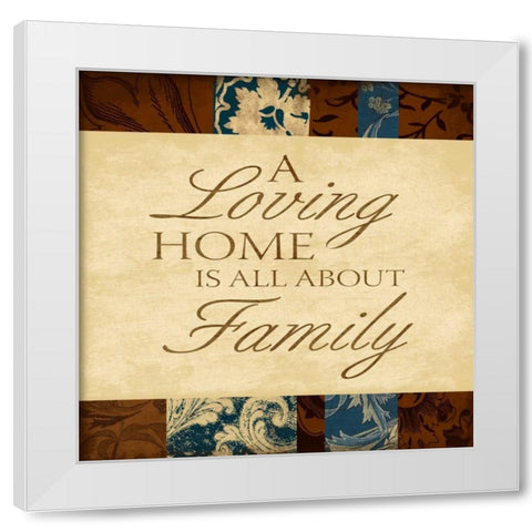 Family White Modern Wood Framed Art Print by Grey, Jace