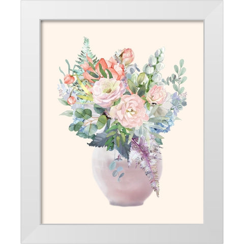 Night Of Romance 2 White Modern Wood Framed Art Print by Keith, Jesse