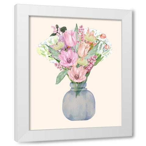 Night Of Romance 3 White Modern Wood Framed Art Print by Keith, Jesse