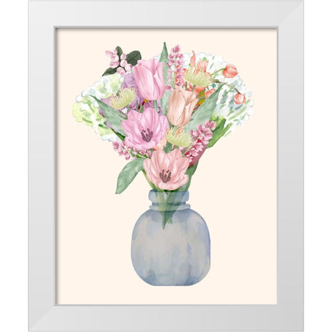 Night Of Romance 3 White Modern Wood Framed Art Print by Keith, Jesse