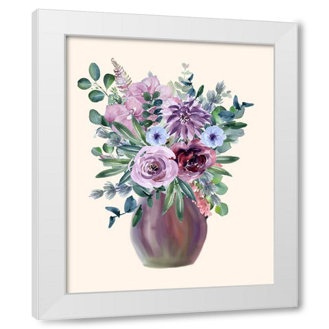 Night Of Romance 4 White Modern Wood Framed Art Print by Keith, Jesse