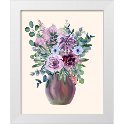 Night Of Romance 4 White Modern Wood Framed Art Print by Keith, Jesse