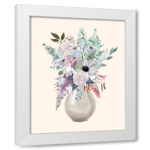 Night Of Romance 5 White Modern Wood Framed Art Print by Keith, Jesse