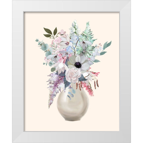 Night Of Romance 5 White Modern Wood Framed Art Print by Keith, Jesse