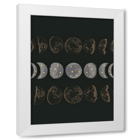 Green Gold White Modern Wood Framed Art Print by Keith, Jesse