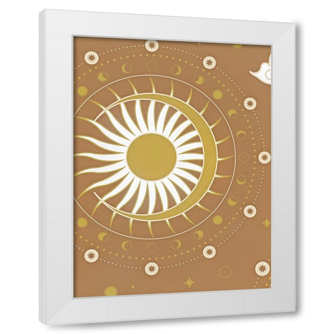 Sun White Modern Wood Framed Art Print by Keith, Jesse
