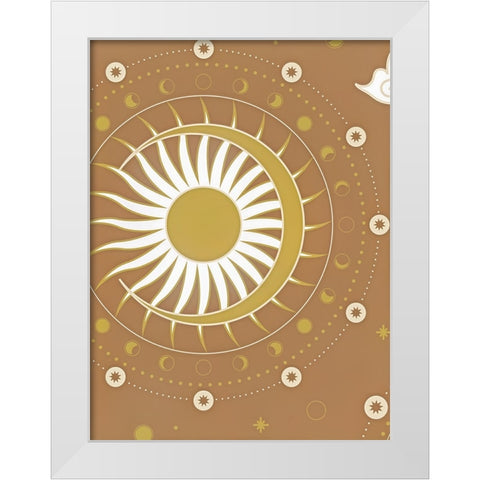 Sun White Modern Wood Framed Art Print by Keith, Jesse