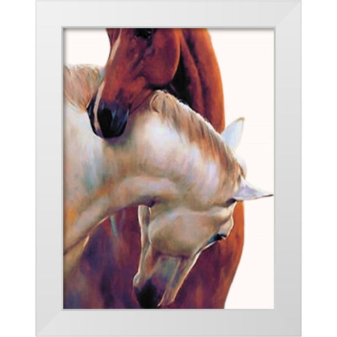 There For You White Modern Wood Framed Art Print by Keith, Jesse