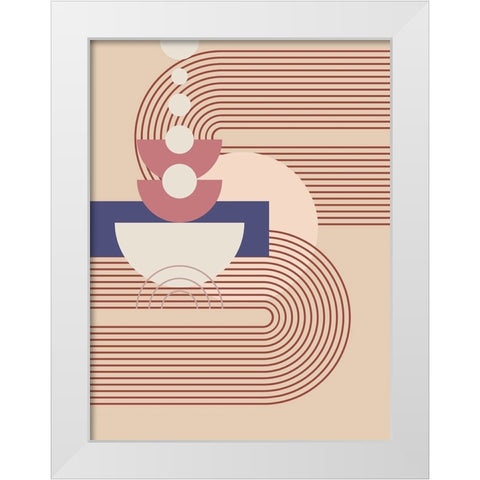 Hidden Between Orbit White Modern Wood Framed Art Print by Keith, Jesse