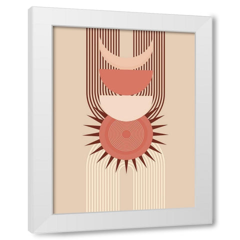 Sunlight In Abstact White Modern Wood Framed Art Print by Keith, Jesse
