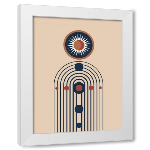 Sunrise New Orbit White Modern Wood Framed Art Print by Keith, Jesse