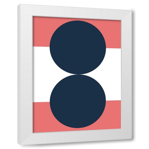 Bubblegum White Modern Wood Framed Art Print by Keith, Jesse