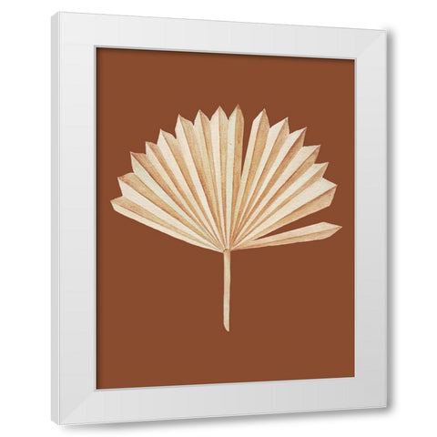 Beige Leaf White Modern Wood Framed Art Print by Keith, Jesse