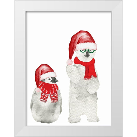 Unlikely Friends White Modern Wood Framed Art Print by Keith, Jesse