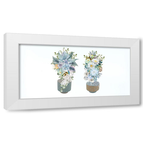 Spiritual Bloom 1 White Modern Wood Framed Art Print by Keith, Jesse