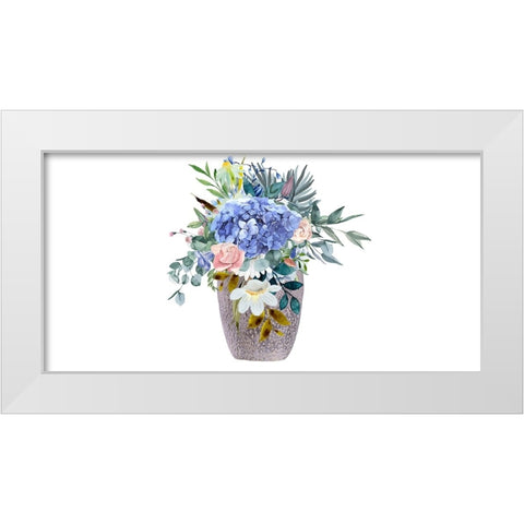 Spring Grace White Modern Wood Framed Art Print by Keith, Jesse