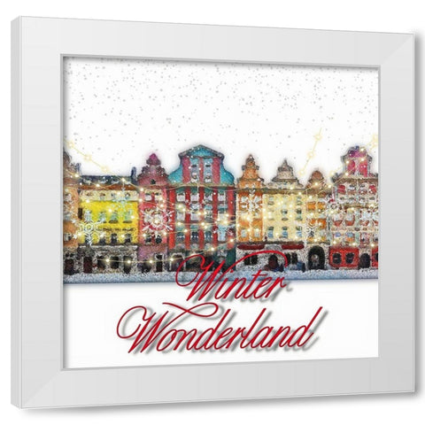 Winter Wonderland White Modern Wood Framed Art Print by Keith, Jesse