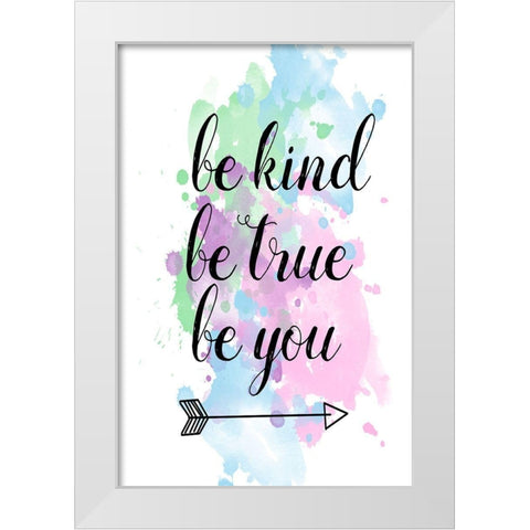 Be White Modern Wood Framed Art Print by Matic, Jelena