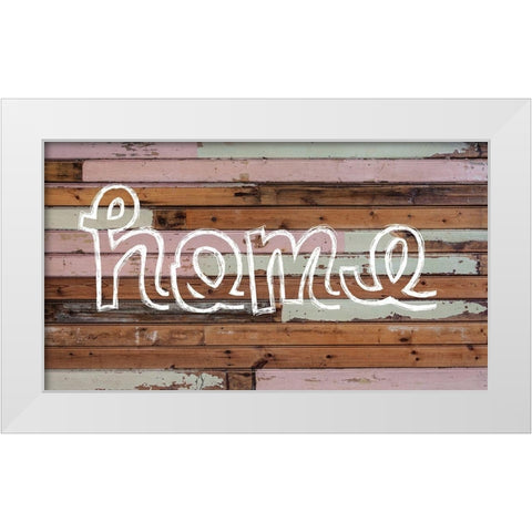 Home Barnwood White Modern Wood Framed Art Print by Matic, Jelena