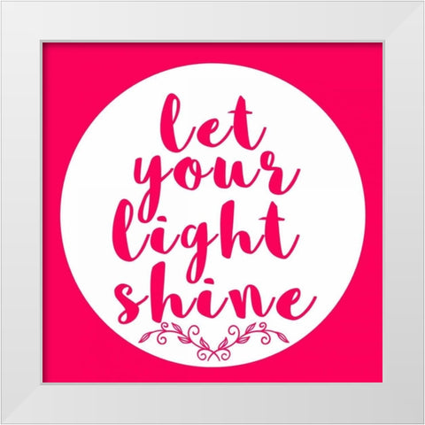 Light Shine White Modern Wood Framed Art Print by Matic, Jelena
