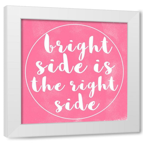Bright Side White Modern Wood Framed Art Print by Matic, Jelena