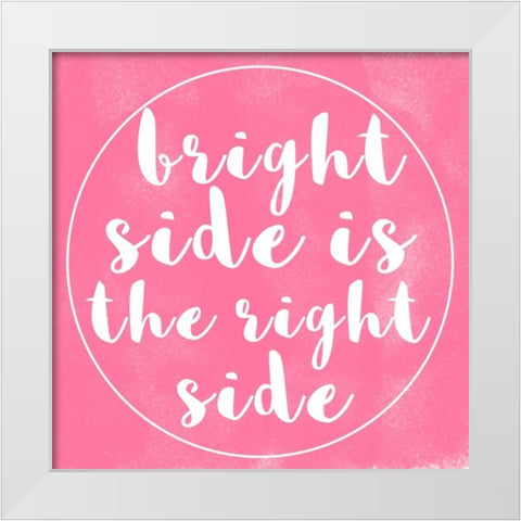 Bright Side White Modern Wood Framed Art Print by Matic, Jelena