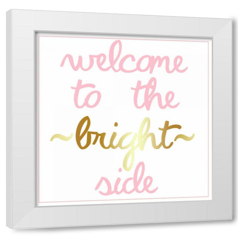 Bright Side White Modern Wood Framed Art Print by Matic, Jelena