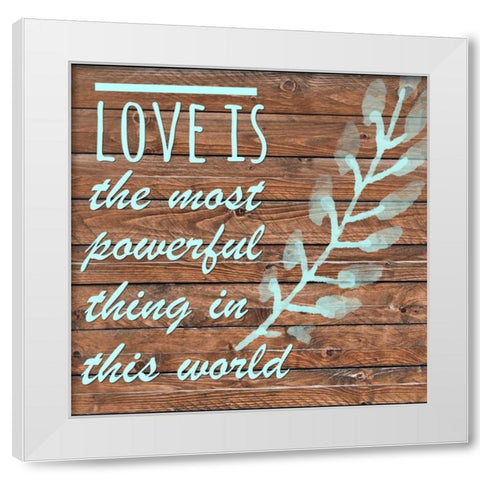 This World White Modern Wood Framed Art Print by Matic, Jelena