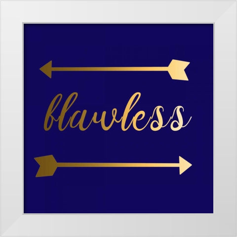 Flawless White Modern Wood Framed Art Print by Matic,Jelena
