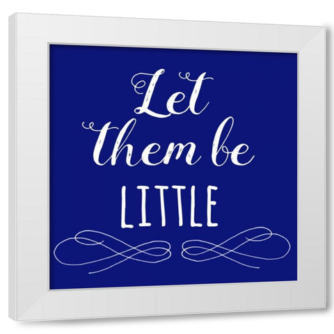 Little White Modern Wood Framed Art Print by Matic,Jelena