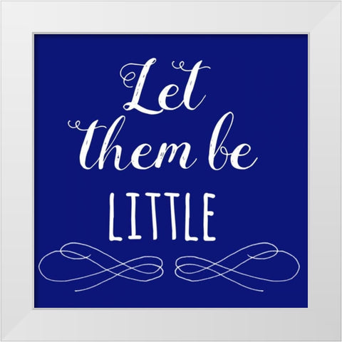 Little White Modern Wood Framed Art Print by Matic,Jelena