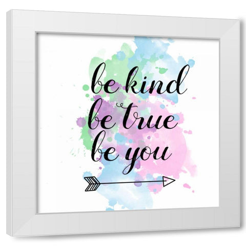 Be White Modern Wood Framed Art Print by Matic,Jelena