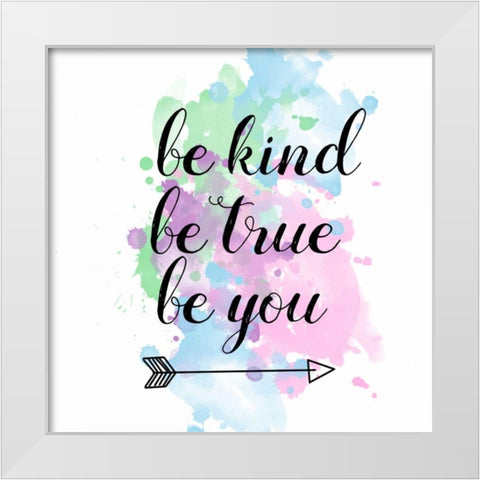 Be White Modern Wood Framed Art Print by Matic,Jelena