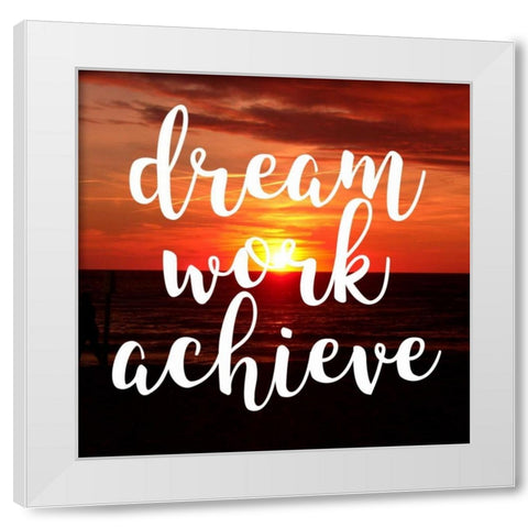 Insta Dream Work White Modern Wood Framed Art Print by Matic,Jelena