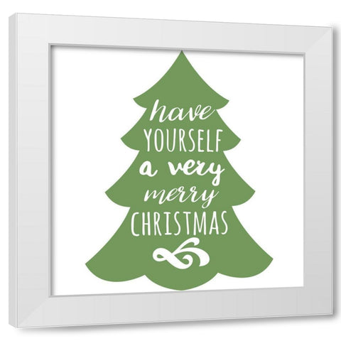 Season White Modern Wood Framed Art Print by Matic, Jelena