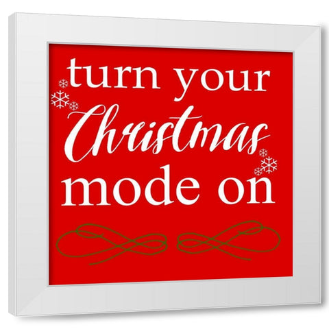 Mode White Modern Wood Framed Art Print by Matic, Jelena
