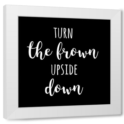 Down White Modern Wood Framed Art Print by Matic, Jelena