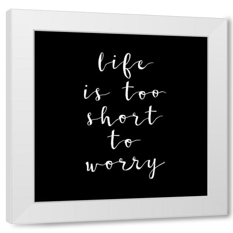Wisdom White Modern Wood Framed Art Print by Matic, Jelena